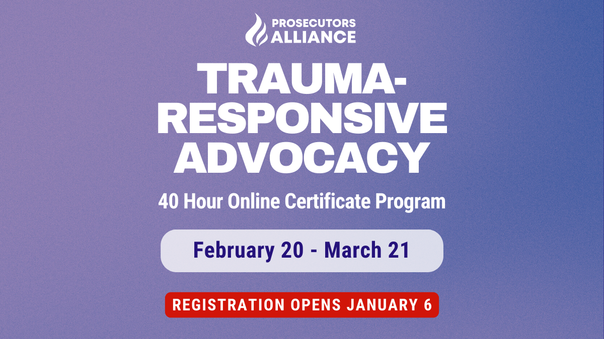 Trauma-Responsive Victim Advocacy Training Certificate